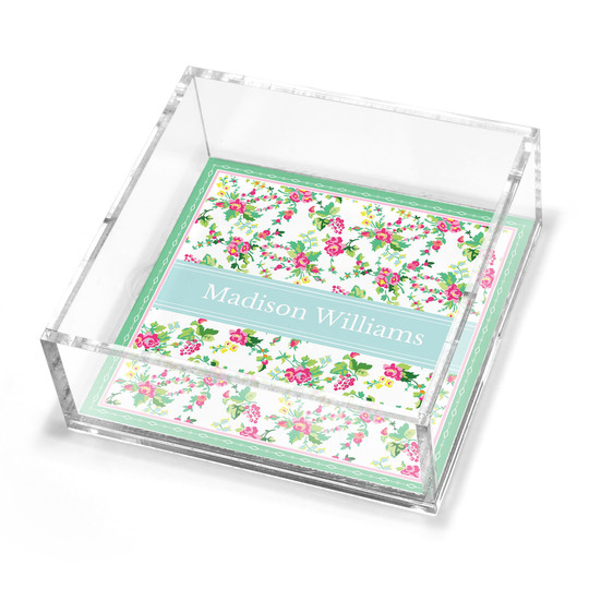 English Roses Petite Lucite Trinket Tray